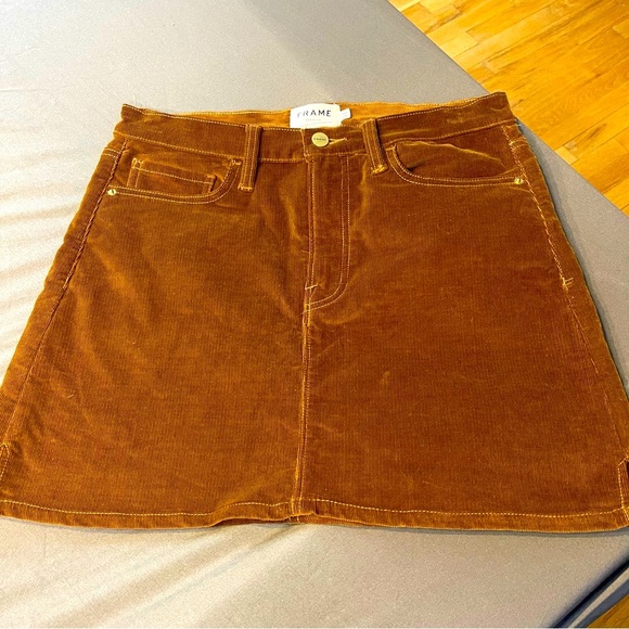 FRAME Le Mini Corduroy Skirt 29 - Picture 1 of 3